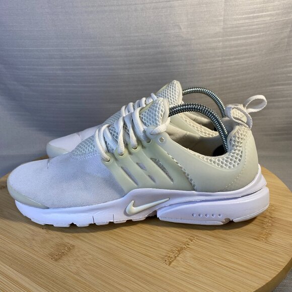 Nike Air Presto Triple White Shoes Sneakers Size 6 Youth/7.5Womens/6Mens A0704 - Picture 3 of 7